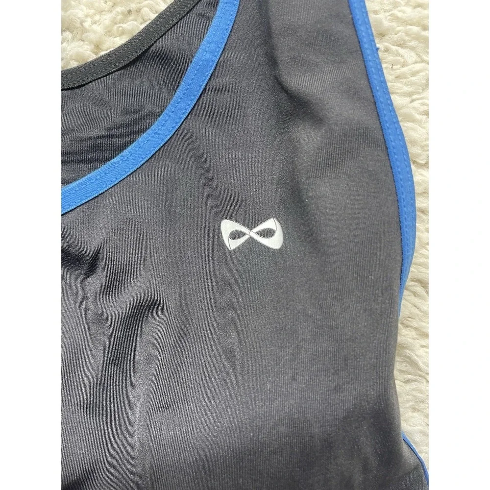 Infinity Flex Tank Bra Womens Small Black Blue - Picture 2 of 8